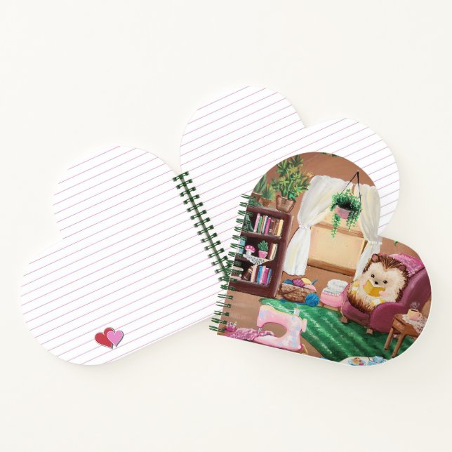 Hygge Igel Notebook Notizbuch (Innenseite)