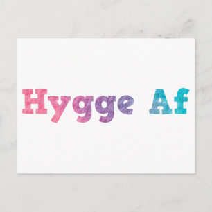 hygge von postkarte