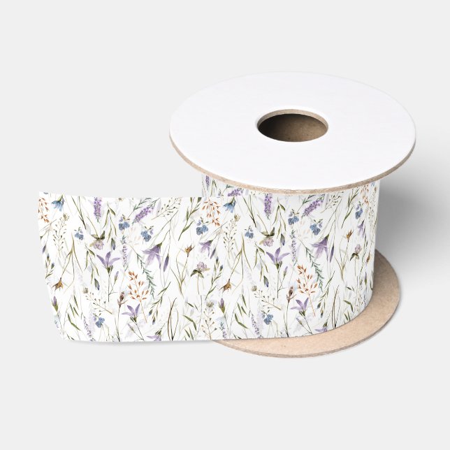 Hygge Wildblumen Meadow Satinband (Spule)
