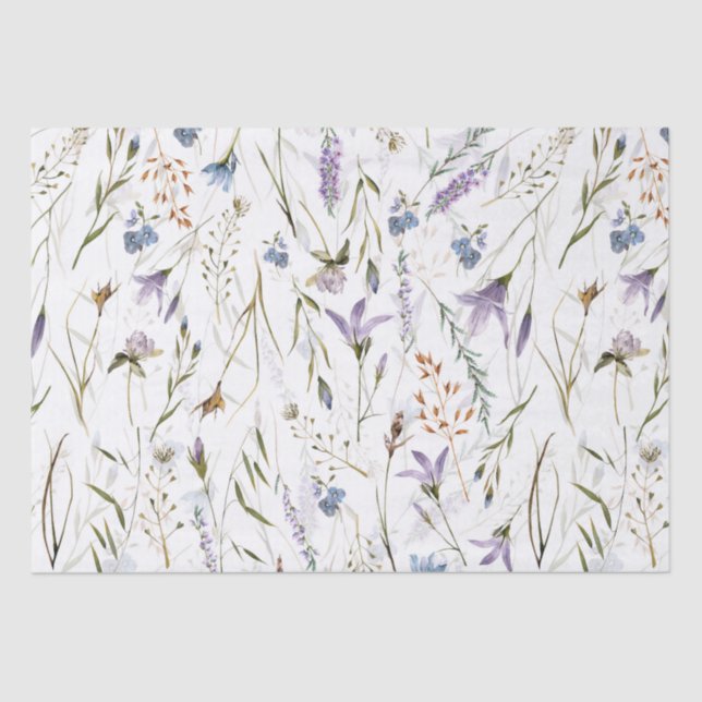 Hygge Wildblumen Meadow Seidenpapier (Vorderseite)