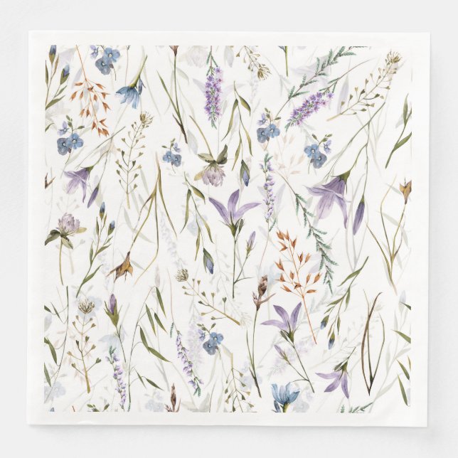 Hygge Wildblumen Meadow Serviette (Vorderseite)