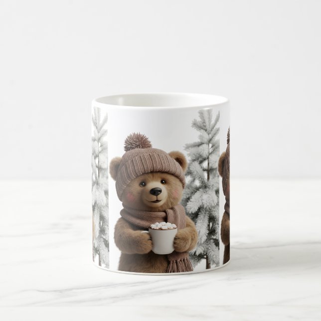 Hygge Winter Bear - Sweet Cocoa Lover Kaffeetasse (Mittel)