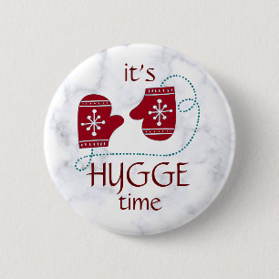 Hygge Zeit Nordische Rote Handschuhe Vintage Urlau Button
