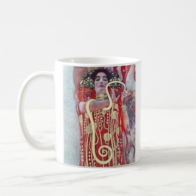 Hygieia von Gustav Klimt Kaffeetasse (Links)