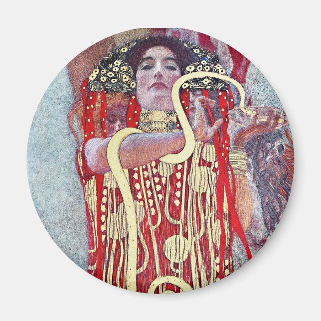 Hygieia von Gustav Klimt Magnet (Vorne)