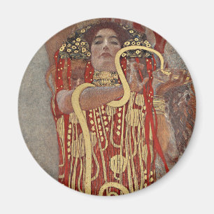 Hygieia von Gustav Klimt, Vintage Art Nouveau Magnet