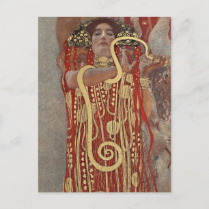 Hygieia von Gustav Klimt, Vintager Jugendstil Postkarte
