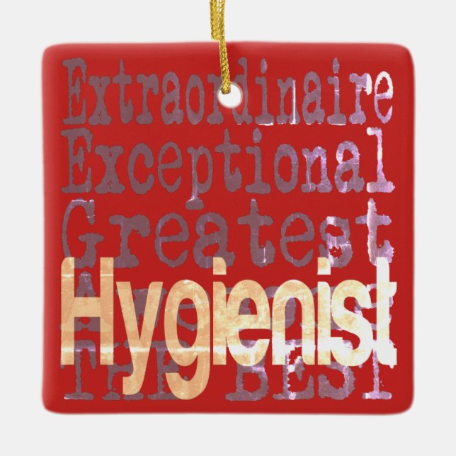 Hygieneminister Keramikornament (Vorderseite)