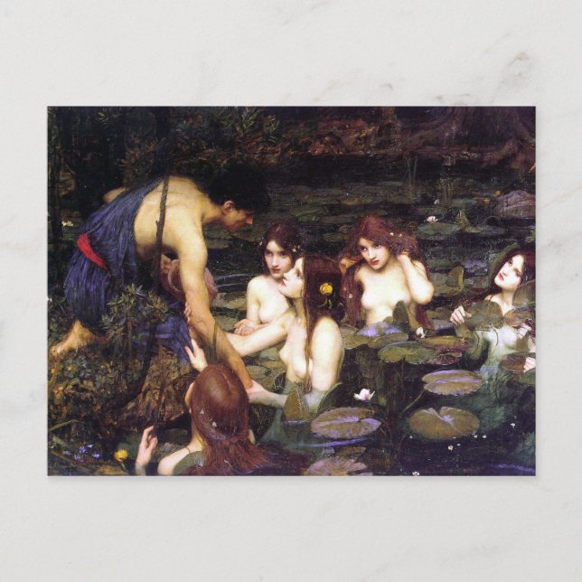 Hylas und die Nymph Postkarte (Vorderseite)