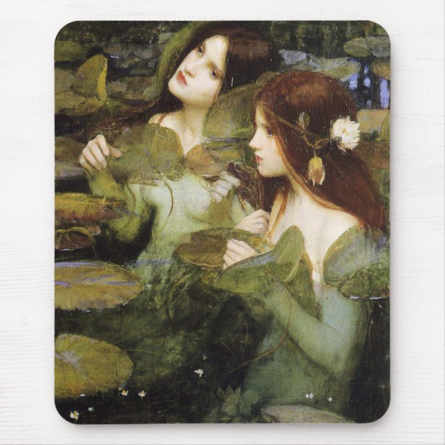 Hylas und die Nymphen von John W. Waterhouse Mousepad (Vorne)