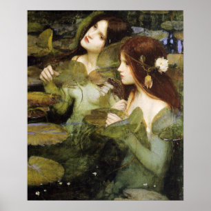 Hylas und The Nymphs Poster von John W. Waterhouse