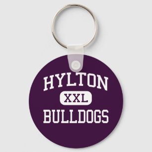 Hylton - Bulldoggen - hoch - Woodbridge Virginia Schlüsselanhänger