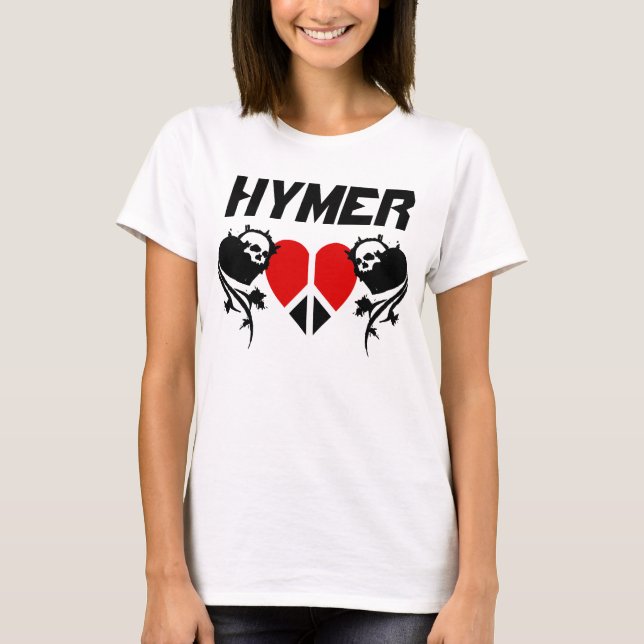 Hymer White Peace Backside T-Shirt (Vorderseite)