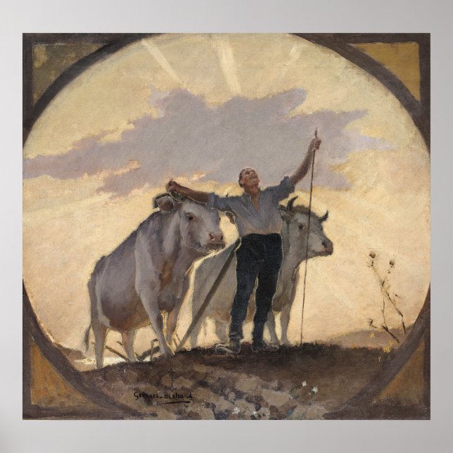 Hymn der Erde an die Sonne, 1892 Poster (Vorne)