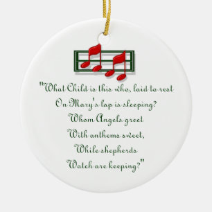 Hymne Ornament "Welches Kind ist das?" Weihnachten
