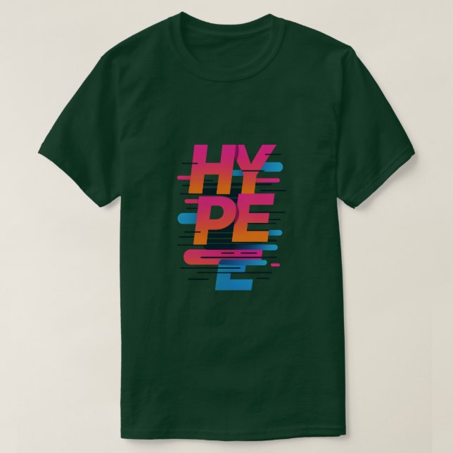 HYPE-MODUS - Retro-Vapour-Rush T-Shirt (Design vorne)
