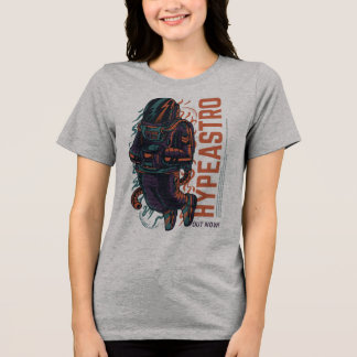 Hyper Astro Space Graphic | Streetwear Tri-Blend Shirt