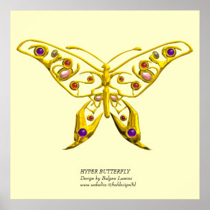 HYPER BUTTERFLY, riesige Größe Poster