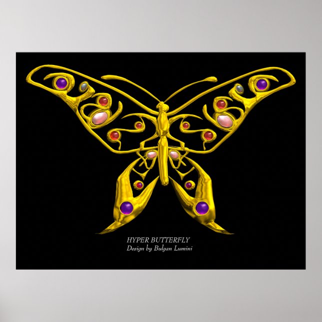 HYPER BUTTERFLY, riesige Größe Poster (Vorne)