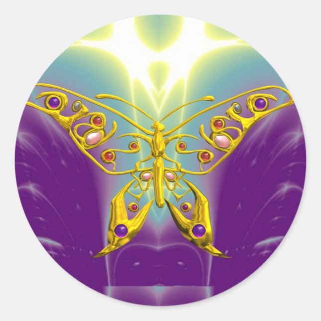 HYPER BUTTERFLY RUNDER AUFKLEBER (Vorderseite)