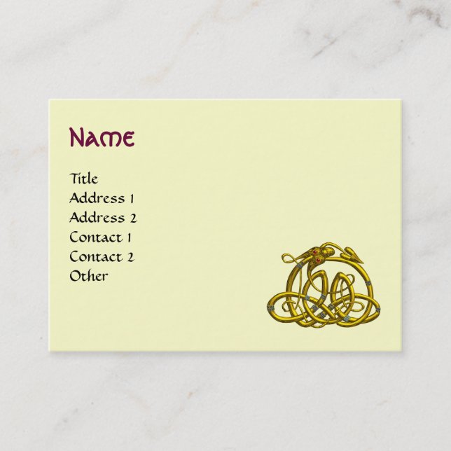 HYPER DRAGON MONOGRAM VISITENKARTE (Vorderseite)