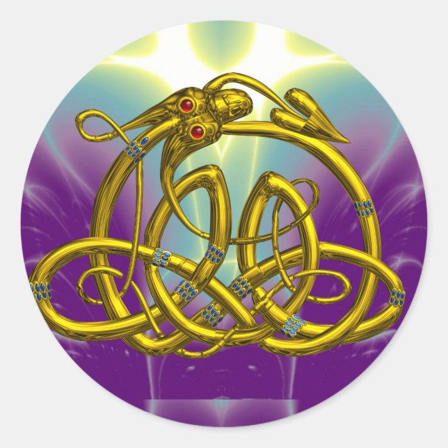 HYPER DRAGON RUNDER AUFKLEBER (Vorderseite)