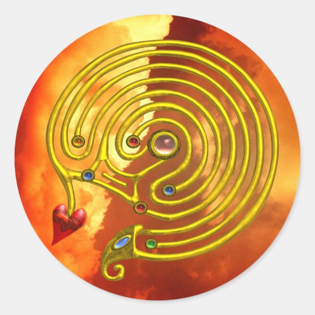 HYPER LABYRINTH RUNDER AUFKLEBER (Vorderseite)