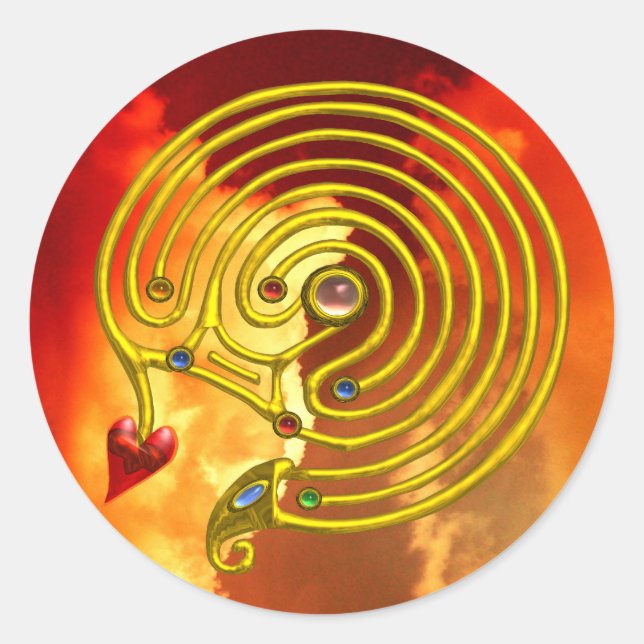 HYPER LABYRINTH RUNDER AUFKLEBER (Vorderseite)