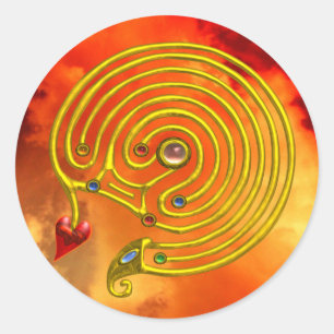 HYPER LABYRINTH RUNDER AUFKLEBER