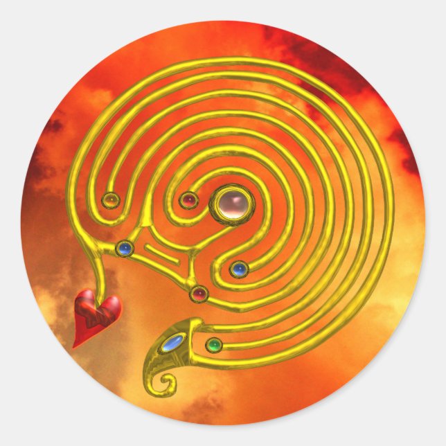 HYPER LABYRINTH RUNDER AUFKLEBER (Vorderseite)