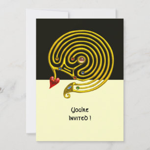 HYPER LABYRINTH , Schwarzweiß Einladung