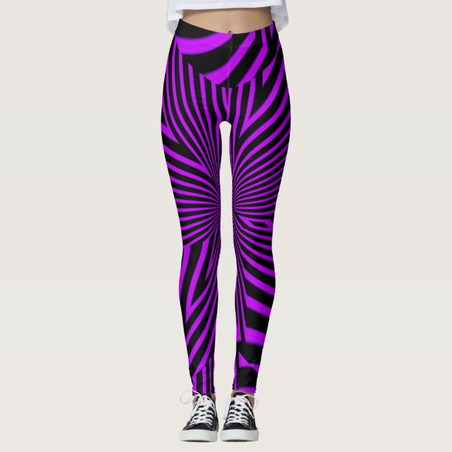 Hyper Lila Leggings (Vorderseite)