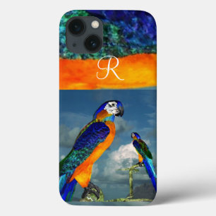 HYPER PARROS /BLUE ARA MONOGRAM Case-Mate iPhone HÜLLE