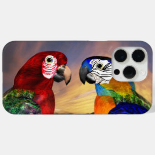 HYPER PARROS /RED UND BLAUE ARA iPhone 15 PRO MAX HÜLLE