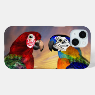 HYPER PARROS /RED UND BLAUE ARA Case-Mate iPhone HÜLLE