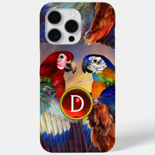 HYPER PARROS /RED UND BLAUE ARTE GEMSTONE MONOGRAM Case-Mate iPhone HÜLLE