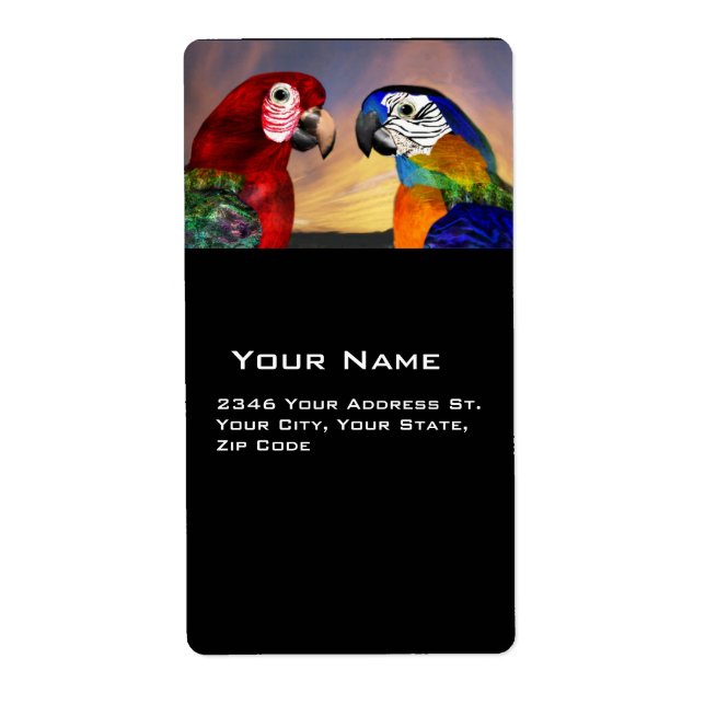 HYPER PARROS / ROTE UND BLAUE ARA (Vorne)