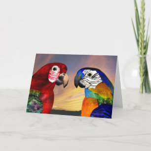 HYPER PARROS / ROTE UND BLAUE ARA KARTE