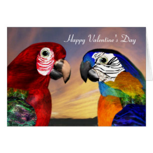 HYPER PARROTS / RED AND BLAUE ARA Valentinstag