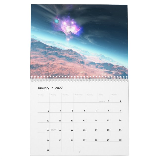 Hyper-realistische Entdeckungen (Standard) Kalender (Jan 2027)