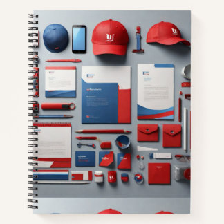 Hyper-Realistisches Corporate Identity Notebook Notizbuch