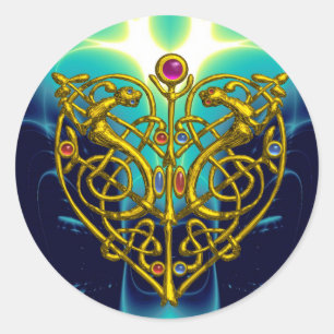 HYPER VALENTINE Pink Fuchsia Lila Runder Aufkleber