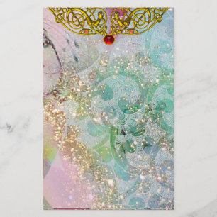 HYPER VALENTINE / RUBY GOLD CELTIC HERZ, blau Briefpapier