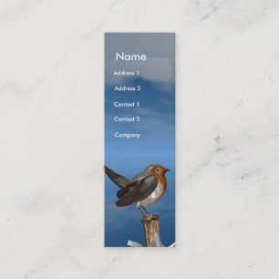 HYPER VRREN / ROBIN ROTES BRAST-MONOGRAM MINI VISITENKARTE