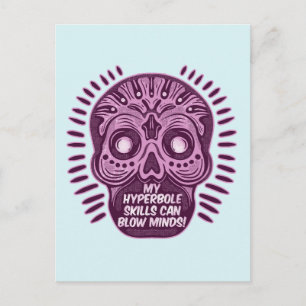 Hyperbole Funny ENGLISH SPRACHE Postkarte