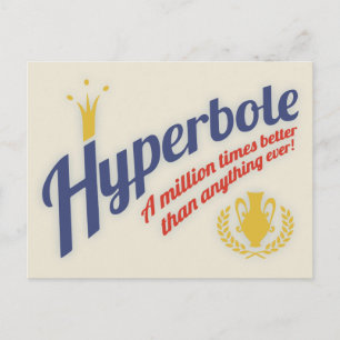 Hyperbole Postkarte