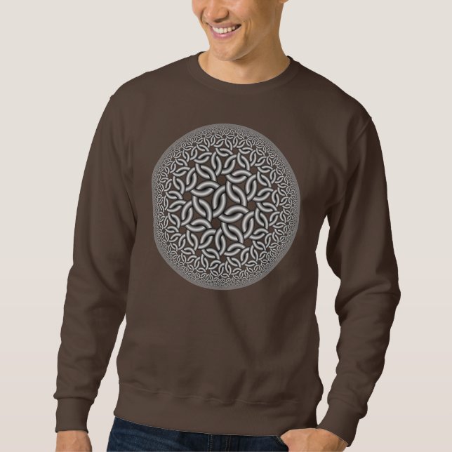 hyperbolische Webart Sweatshirt (Vorderseite)