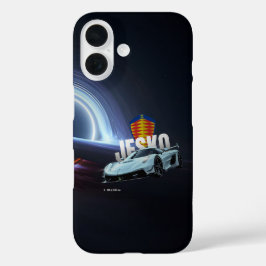 Hypercar in der Leere – Surrealer Supersportwagen  iPhone 16 Hülle