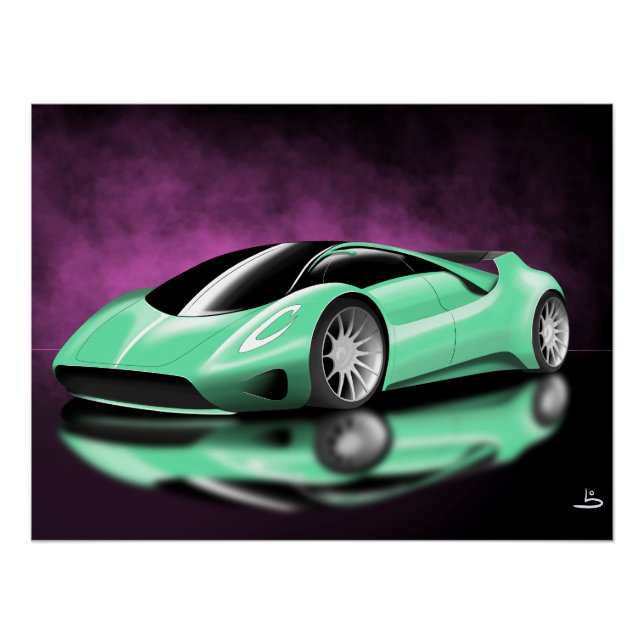 Hypercar-Konzept Poster (Vorderseite)