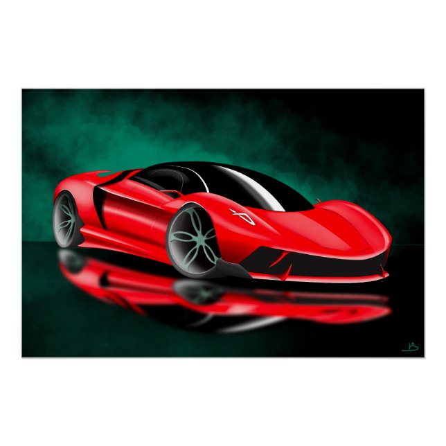 Hypercar-Konzept Poster (Vorderseite)